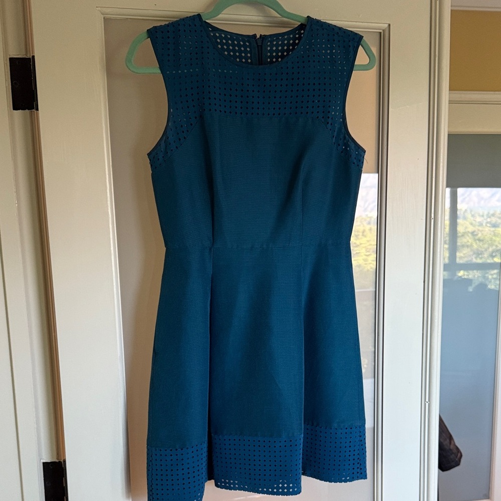 J. Crew Blue Sleeveless Sheath Dress for Weddings